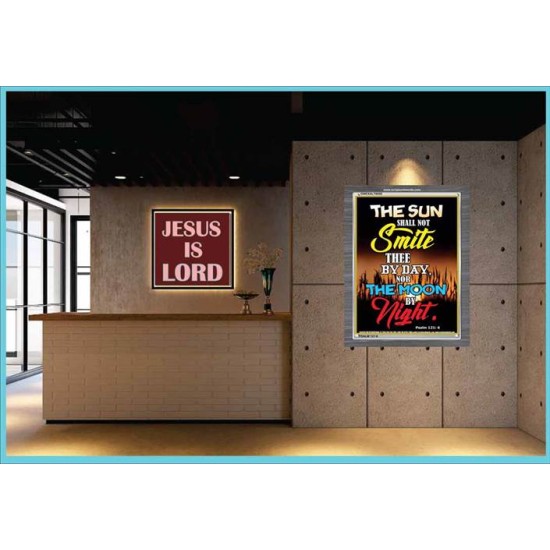 THE SUN SHALL NOT SMITE THEE   Contemporary Christian Art Acrylic Glass Frame   (GWEXALT6658)   