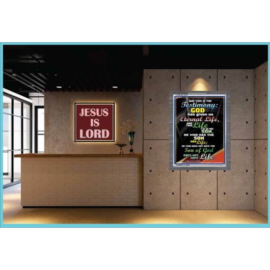 THE TESTIMONY GOD HAS GIVEN US   Christian Framed Wall Art   (GWEXALT6749)   