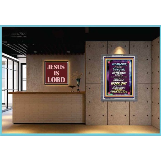 WORK OUT YOUR SALVATION   Christian Quote Frame   (GWEXALT6777)   