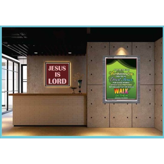 WE ARE HIS WORKMANSHIP   Acrylic Glass framed scripture art   (GWEXALT6880)   