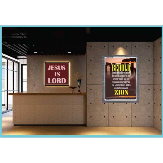 WE ARE FOR SIGNS AND WONDERS   Frame Bible Verse Online   (GWEXALT712)   