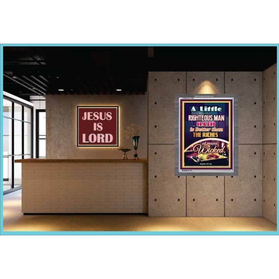 A RIGHTEOUS MAN   Bible Verses Framed for Home   (GWEXALT7426)   