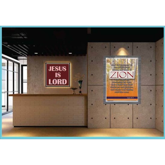 THE RANSOMED OF THE LORD   Bible Verses Frame   (GWEXALT745)   