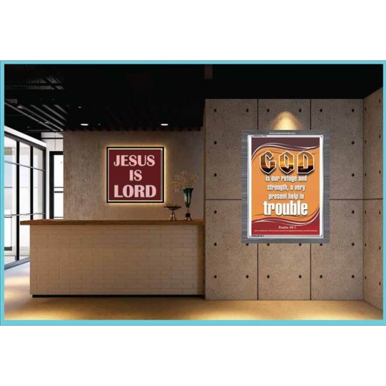 A VERY PRESENT HELP   Scripture Wood Frame Signs   (GWEXALT751)   