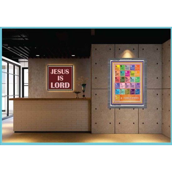 A-Z BIBLE VERSES   Christian Quotes Frame   (GWEXALT8087)   