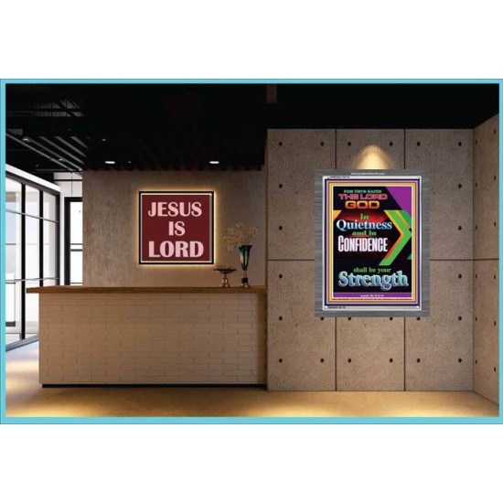 YOUR STRENGTH   Contemporary Christian Wall Art Acrylic Glass frame   (GWEXALT8174)   