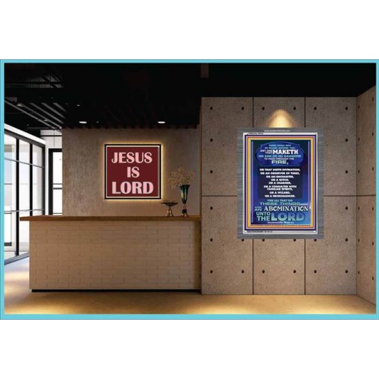 AN ABOMINATION UNTO THE LORD   Bible Verse Framed for Home Online   (GWEXALT8516)   