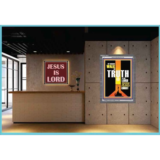 WALK IN THE TRUTH   Large Framed Scripture Wall Art   (GWEXALT9121)   