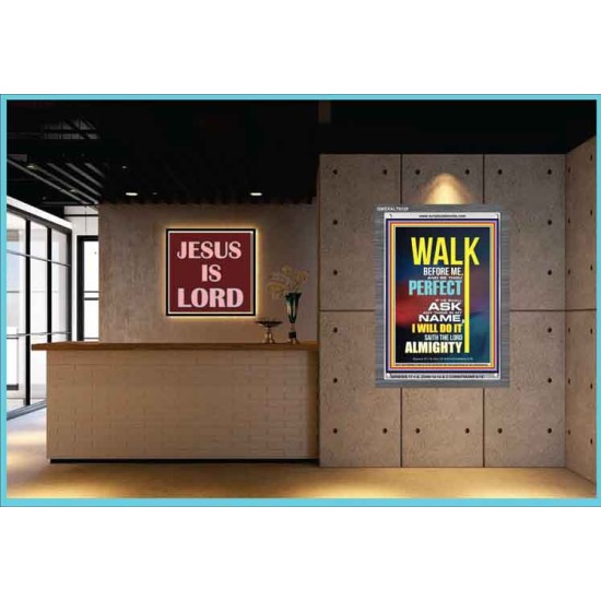 WALK BEFORE ME   Bible Verse Frames online   (GWEXALT9129)   