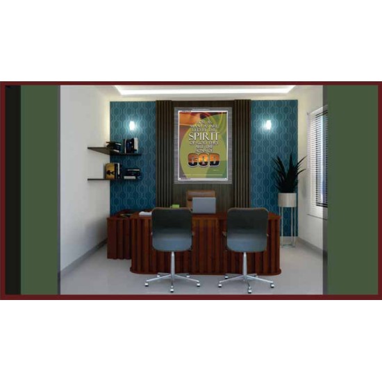 BE LED BY THE SPIRIT OF GOD   Framed Religious Wall Art    (GWEXALT828)   