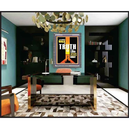 WALK IN THE TRUTH   Large Framed Scripture Wall Art   (GWEXALT9121)   