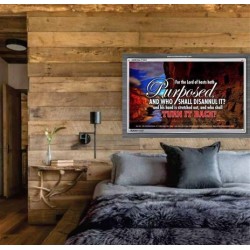 WHO SHALL DISANNUL IT   Large Frame Scriptural Wall Art   (GWEXALT1531)   "33x25"