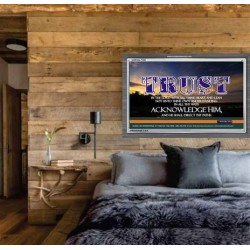 TRUST IN THE LORD   Modern Wall Art   (GWEXALT295)   "33x25"