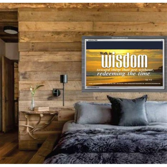 WALK IN WISDOM   Bible Verse Wall Art   (GWEXALT865)   