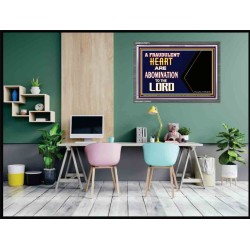 WHAT ARE ABOMINATION TO THE LORD   Large Framed Scriptural Wall Art   (GWEXALT9273)   "33x25"