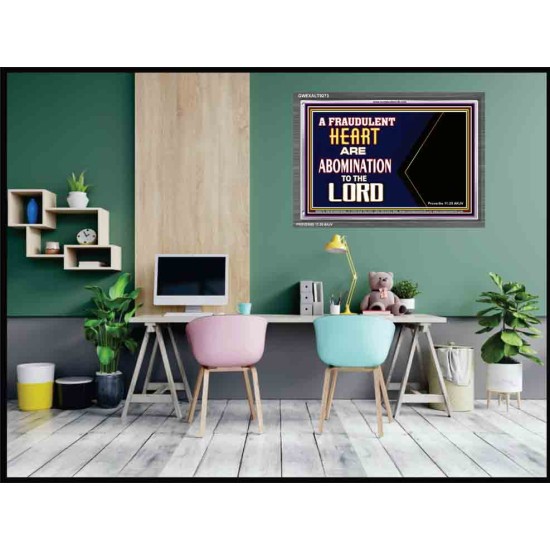 WHAT ARE ABOMINATION TO THE LORD   Large Framed Scriptural Wall Art   (GWEXALT9273)   