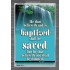 BAPTIZED AND BE SAVED   Bible Verse Frame for Home   (GWEXALT015)   "25x33"