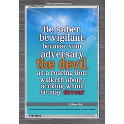 BE SOBER, BE VIGILANT   Bible Verses Frame Online   (GWEXALT035)   