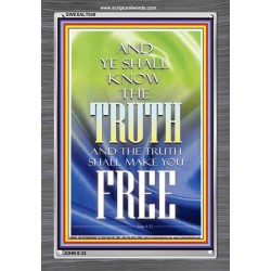 THE TRUTH SHALL MAKE YOU FREE   Scriptural Wall Art   (GWEXALT049)   