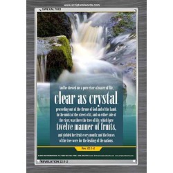 WATER OF LIFE   Christian Quotes Framed   (GWEXALT082)   "25x33"