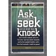 ASK, SEEK AND KNOCK   Contemporary Christian Poster   (GWEXALT089)   