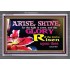 ARISE AND SHINE   Bible Verse Frame   (GWEXALT1102)   "33x25"