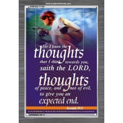 THE THOUGHTS OF PEACE   Inspirational Wall Art Poster   (GWEXALT1104)   