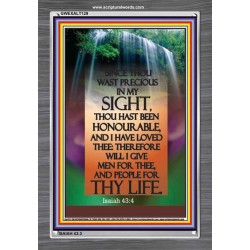 YOU ARE PRECIOUS IN THE SIGHT OF THE LORD   Christian Wall Dcor   (GWEXALT129)   "25x33"