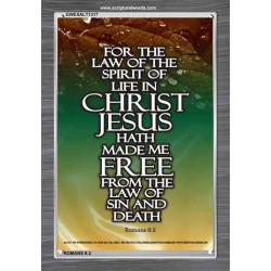 THE SPIRIT OF LIFE IN CHRIST JESUS   Framed Religious Wall Art    (GWEXALT1317)   
