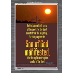 THE PURPOSE OF THE SON OF GOD   Bible Verses to Encourage  frame   (GWEXALT1327)   