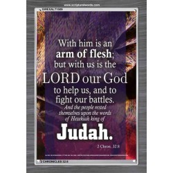 ARM OF FLESH?   Bible Verse Acrylic Glass Frame   (GWEXALT1509)   