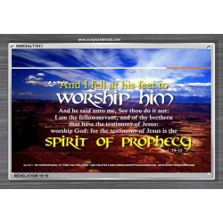 WORSHIP HIM   Custom Framed Bible Verse   (GWEXALT1511)   "33x25"