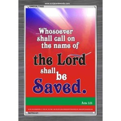 WHOSOEVER SHALL CALL   Inspiration Wall Art Frame   (GWEXALT1632)   "25x33"