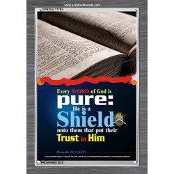 TRUST IN HIM   Scripture Art Frame   (GWEXALT1763)   "25x33"