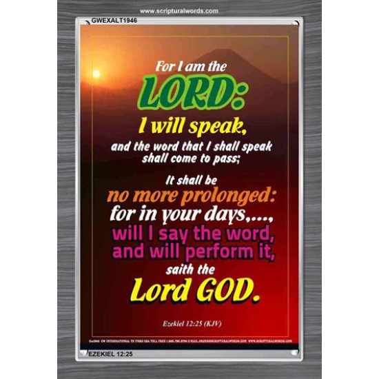 WILL PERFORM IT   Scripture Wall Art   (GWEXALT1946)   