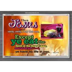 VERY VERY I SAY UNTO YOU   Framed Office Wall Decoration   (GWEXALT2061)   "33x25"