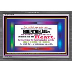 VERILY I SAY   Christian Frame Wall Art   (GWEXALT2077)   "33x25"