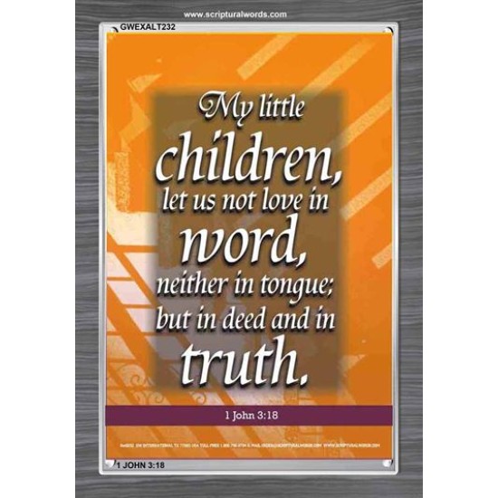 TRUE LOVE   Contemporary Christian Wall Art Acrylic Glass frame   (GWEXALT232)   