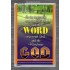 THE WORD WAS GOD   Inspirational Wall Art Wooden Frame   (GWEXALT252)   "25x33"
