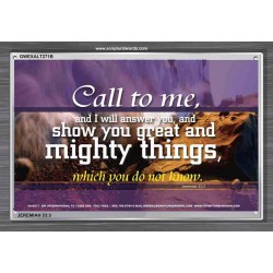SHEW THEE GREAT AND MIGHTY THINGS   Kitchen Wall Dcor   (GWEXALT271B)   