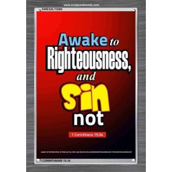 AWAKE TO RIGHTEOUSNESS   Christian Framed Wall Art   (GWEXALT3009)   