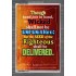 THE RIGHTEOUS SHALL BE DELIVERED   Modern Christian Wall Dcor Frame   (GWEXALT3065)   "25x33"