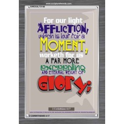 AFFLICTION WHICH IS BUT FOR A MOMENT   Inspirational Wall Art Frame   (GWEXALT3148)   