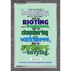 WALK HONESTLY   Christian Wall Dcor Frame   (GWEXALT3275)   "25x33"