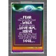 WITH ALL THY HEART   Scriptural Portrait Acrylic Glass Frame   (GWEXALT3306B)   