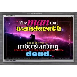 UNDERSTANDING   Inspirational Bible Verse Framed   (GWEXALT3351)   "33x25"