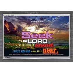 SEEK YE THE LORD   Bible Verse Frame Online   (GWEXALT3488)   