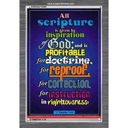 ALL SCRIPTURE   Christian Quote Frame   (GWEXALT3495)   