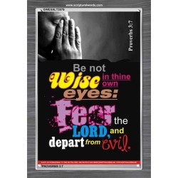 BE NOT WISE IN THINE OWN EYES   Contemporary Christian Paintings Frame   (GWEXALT3579)   