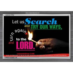 TRY OUR WAYS   Bible Verses Frames Online   (GWEXALT3764)   "33x25"